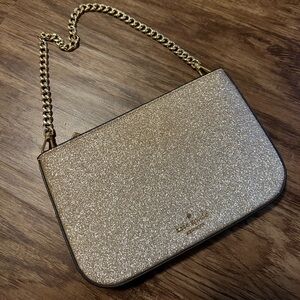Kate spade gold clutch